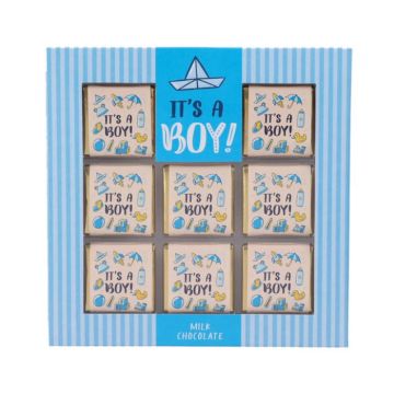 Doosje Napolitain Chocolade It's a Boy (9st) 