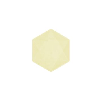 Bordjes Hexagon Klein Geel 