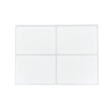 Blanco Etiketten Zelfklevend L (4 op 1 vel, 10 vellen) 