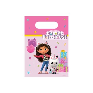 Papieren Uitdeelzakjes Gabby's Poppenhuis (4st) 