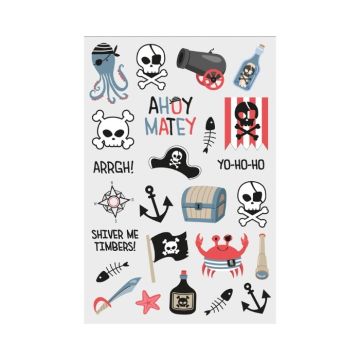 Tattoos Pirate Party - 25 stuks