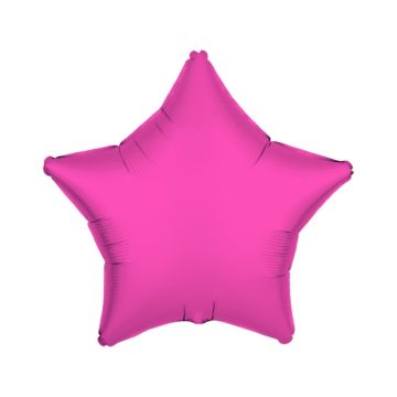 Folieballon Ster Neon Roze 