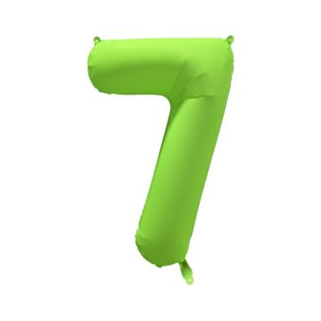 Folieballon Cijfer 7 Neon Groen