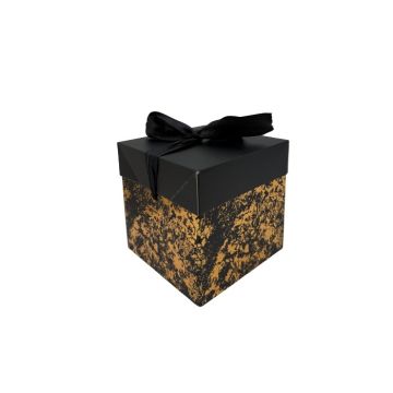 Cadeaudoos Marmer Zwart & Goud 10cm