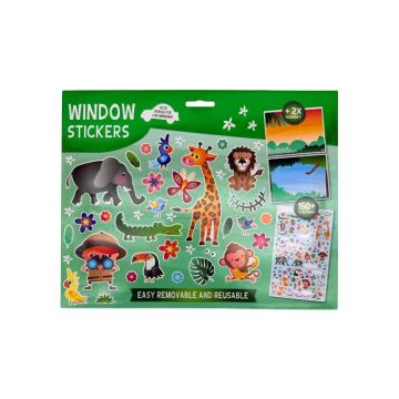 Raamstickers en scenes Jungle