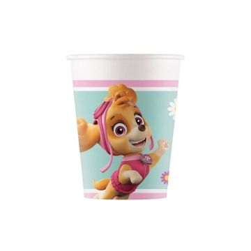 Bekers Paw Patrol Pink - 8 stuks
