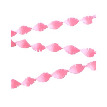 Crepe Guirlande Lichtroze (24m)