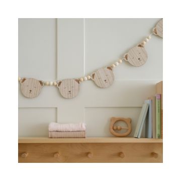 Houten Slinger Teddy Beer & Kralen Ginger Ray (1,5m) 