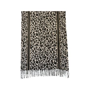 Sjaal Panterprint Grijs