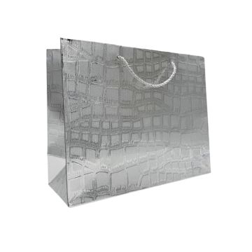  Cadeautas Metallic Zilver Medium - Voeg Luxe Toe aan Jouw Gift!