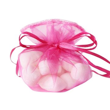 Organzazak Ø24cm Fuchsia