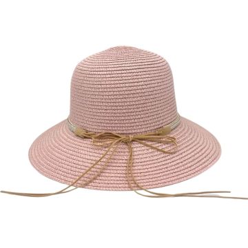 Zomerhoed Aflopende Rand Dames Roze