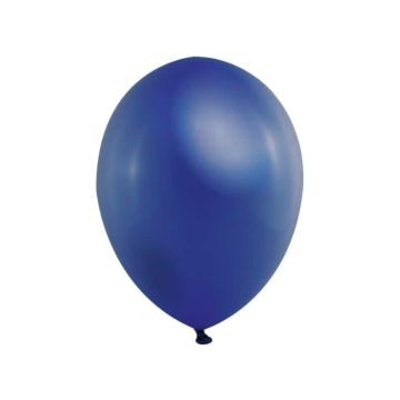Metallic Ballonnen Marineblauw - 32cm - 10 stuks 