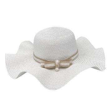 Zomerhoed Golvend Dames Wit