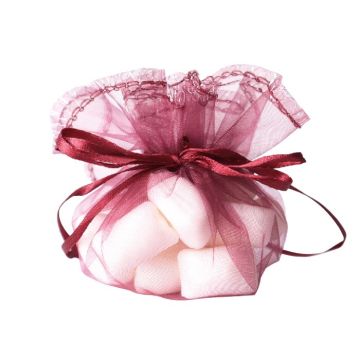 Organzazak Ø24cm Bordeaux (12st)