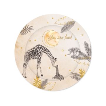 Kartonnen Borden Baby Safari Nude 'You Are Loved' 