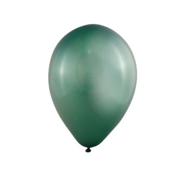 Ballonnen Metallic Donkergroen (10 stuks)