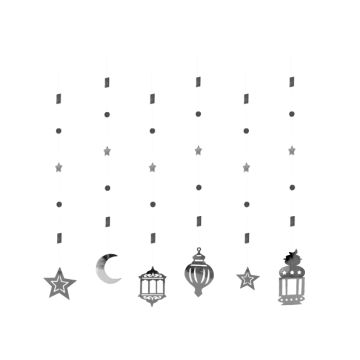 String Decoratie Ramadan Zilver - Feestelijk en Stijlvol