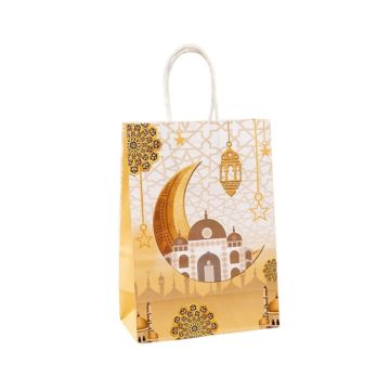 Cadeautasje Ramadan/Eid Goud (6st) 