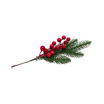 Kersttak met rode bessen