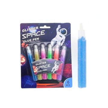 Glitter Lijm Pen Space (6st)