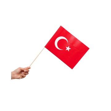Zwaaivlaggetjes Turkije 20x30cm (10st) 
