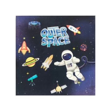 Servetten Space - Perfect voor jouw Ruimte Kinderfeestje!