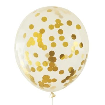 confetti ballon goud