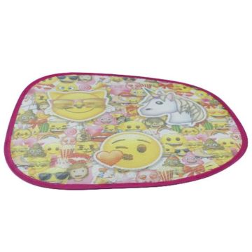Auto Zonnescherm Emoji Roze 44x38cm (2st) 