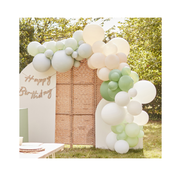 Sage Groen, Nude & Wit Ballonnenboog Set Ginger Ray