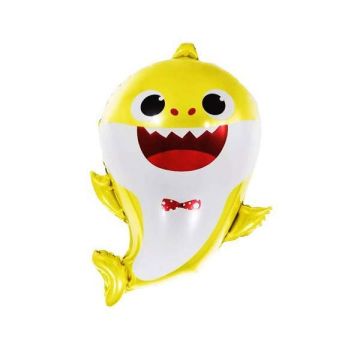 Folieballon Baby Haai Roze 