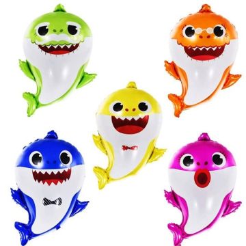 Folieballonnen Baby Haai (5st) 