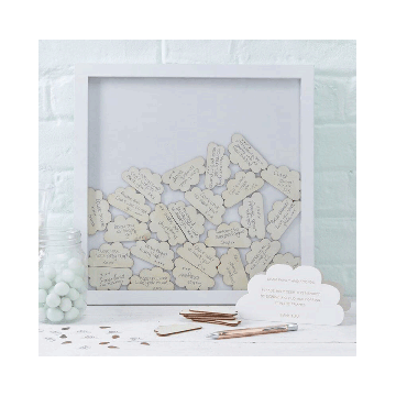 Wolken Gastenboek Frame  Babyshower Ginger Ray