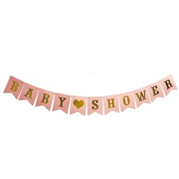 Slinger Babyshower Roze & Goud 