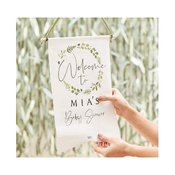 Welkom Banner Botanical Baby Ginger Ray