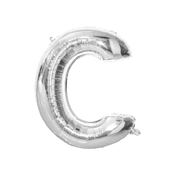 Folie Ballon C Zilver 40cm
