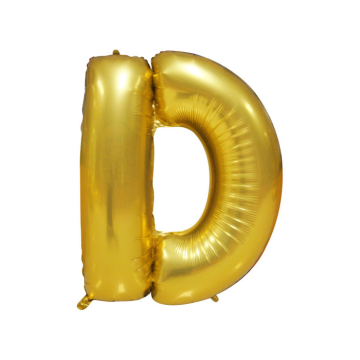 Folieballon D Goud (43cm)