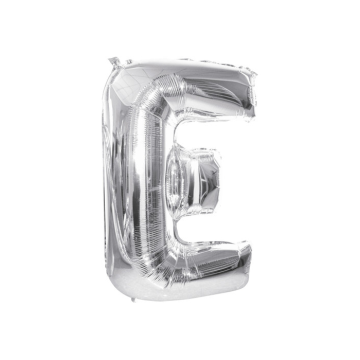 Folieballon E Zilver (43cm)
