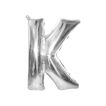 Folie Ballon K Zilver 40cm