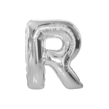 Folie Ballon R Zilver 43cm