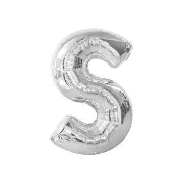 Folieballon S Zilver (43cm)