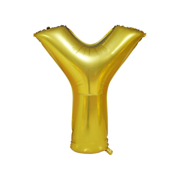 Folieballon Y Goud (43cm)