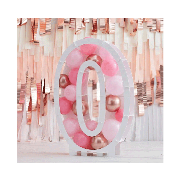 Ballonnen Mozaïek Standaard Cijfer 0 Ginger Ray 