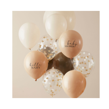 Ballonnen Babyshower Bruin Teddy Bear Ginger Ray (11st) 