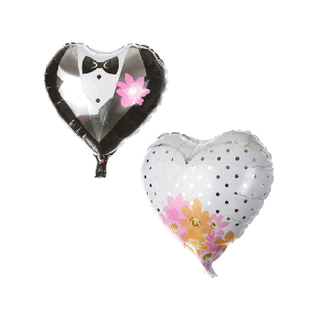 Folieballon Hartvorm Bruidspaar 