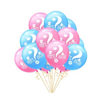 Ballonnen Gender Reveal Girl or Boy? (10st) 
