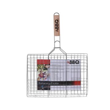 Bbq Grill Rek met houten handvat 