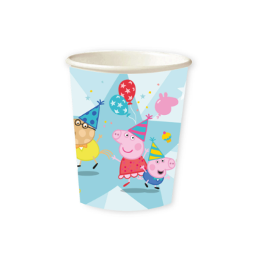 Peppa Pig Bekers - 250ml - Set van 8