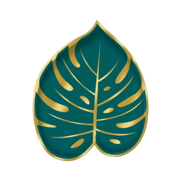 Kartonnen borden bladvorm