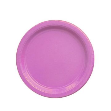 Kartonnen Bordjes Paars 18cm (20st)